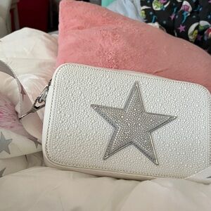 Vintage Havana White Crossbody with Silver Star Linda bag